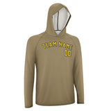 Custom Light Khaki Gold UV-Hoodie