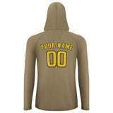 Custom Light Khaki Gold UV-Hoodie