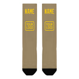 Custom Light Khaki Gold Knee-High Sock