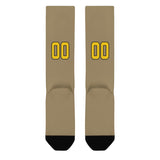 Custom Light Khaki Gold Knee-High Sock