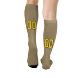 Custom Light Khaki Gold Knee-High Sock