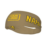 Custom Light Khaki Gold Sports headband