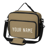 Custom Light Khaki White Lunch Bag