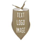 Custom Light Khaki White Pet Scarf