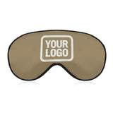 Custom Light Khaki White Sleep Mask