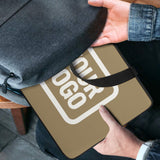 Custom Light Khaki White Laptop Bag