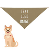 Custom Light Khaki White Pet Scarf