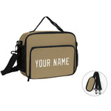 Custom Light Khaki White Lunch Bag