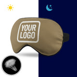 Custom Light Khaki White Sleep Mask