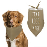 Custom Light Khaki White Pet Scarf