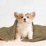 Custom Light Khaki White Pet Blanket