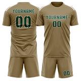 Custom Light Khaki Green Soccer Jersey