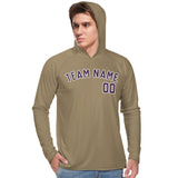 Custom Light Khaki Purple UV-Hoodie