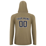 Custom Light Khaki Navy UV-Hoodie