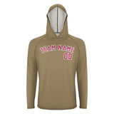 Custom Light Khaki Pink UV-Hoodie