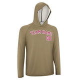 Custom Light Khaki Pink UV-Hoodie