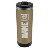 Custom Light Khaki White Stainless Steel Water Cup