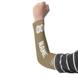 Custom Light Khaki White Arm Sleeve