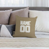 Custom Light Khaki White Pillowcase