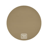 Custom Light Khaki White Round Table Cloth