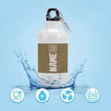 Custom Light Khaki White Sports Bottle
