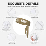 Custom Light Khaki White Headband