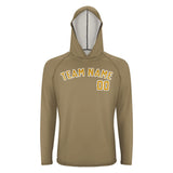 Custom Light Khaki Yellow UV-Hoodie