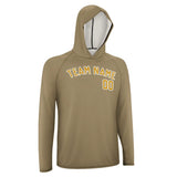 Custom Light Khaki Yellow UV-Hoodie