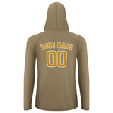 Custom Light Khaki Yellow UV-Hoodie