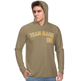 Custom Light Khaki Yellow UV-Hoodie