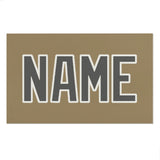 Custom Light Khaki Dark Grey Beach Towel