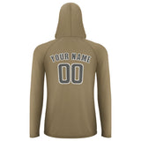 Custom Light Khaki Dark Grey UV-Hoodie