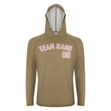 Custom Light Khaki Light Pink UV-Hoodie