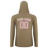 Custom Light Khaki Light Pink UV-Hoodie