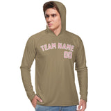 Custom Light Khaki Light Pink UV-Hoodie