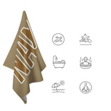 Custom Light Khaki Khaki Beach Towel