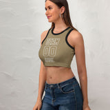 Custom Light Khaki Light Khaki Sleeveless Tank Top
