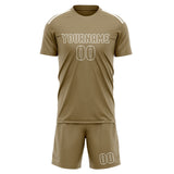 Custom Light Khaki Light Khaki Soccer Jersey