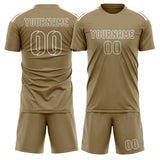 Custom Light Khaki Light Khaki Soccer Jersey