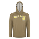 Custom Light Khaki Light Yellow UV-Hoodie