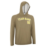 Custom Light Khaki Light Yellow UV-Hoodie
