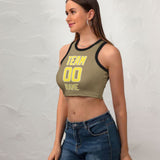 Custom Light Khaki Light Yellow Sleeveless Tank Top