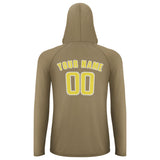 Custom Light Khaki Light Yellow UV-Hoodie