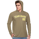 Custom Light Khaki Light Yellow UV-Hoodie