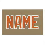 Custom Light Khaki Orange Beach Towel