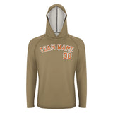 Custom Light Khaki Orange UV-Hoodie
