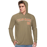Custom Light Khaki Orange UV-Hoodie