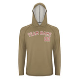 Custom Light Khaki Copper Rose UV-Hoodie