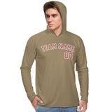 Custom Light Khaki Copper Rose UV-Hoodie