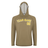 Custom Light Khaki Gold UV-Hoodie